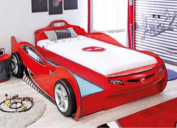 CARBED Кровать-машина Coupe с выдвижной кроватью Red 20.03.1306.00 в Краснокаменске - krasnokamensk.mebel54.com | фото