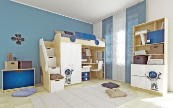 Детская комната Санни (Белый/корпус Клен) в Краснокаменске - krasnokamensk.mebel54.com | фото