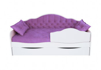 Кровать 170 серии Иллюзия Лайт 1 ящик 32 Фиолетовый (подушки) в Краснокаменске - krasnokamensk.mebel54.com | фото