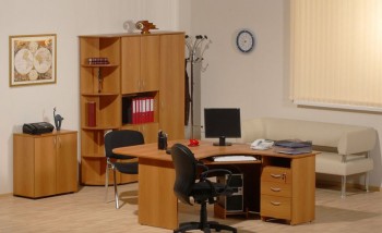 Мебель для персонала Рубин 42 Светлый миланский орех в Краснокаменске - krasnokamensk.mebel54.com | фото