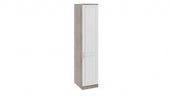 Шкаф для белья с 1-ой дверью правый «Прованс» (Дуб Сонома трюфель/Крем) 580 в Краснокаменске - krasnokamensk.mebel54.com | фото