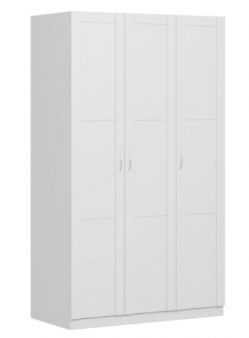 Шкаф трехдверный Пегас сборный белый в Краснокаменске - krasnokamensk.mebel54.com | фото