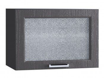 Шкаф верхний горизонтальный со стеклом 609, ШВГС 609 (Клен серый/корпус венге) в Краснокаменске - krasnokamensk.mebel54.com | фото