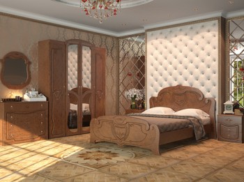 Спальный гарнитур Мария  в Краснокаменске - krasnokamensk.mebel54.com | фото