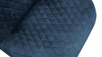 Стул «Оливер» К1С Черный муар/Микровелюр Wellmart Blue в Краснокаменске - krasnokamensk.mebel54.com | фото