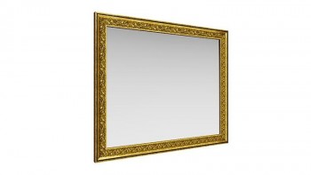 Зеркало навесное "Айрум"/(дуб кальяри / профиль: золото с орнаментом) в Краснокаменске - krasnokamensk.mebel54.com | фото